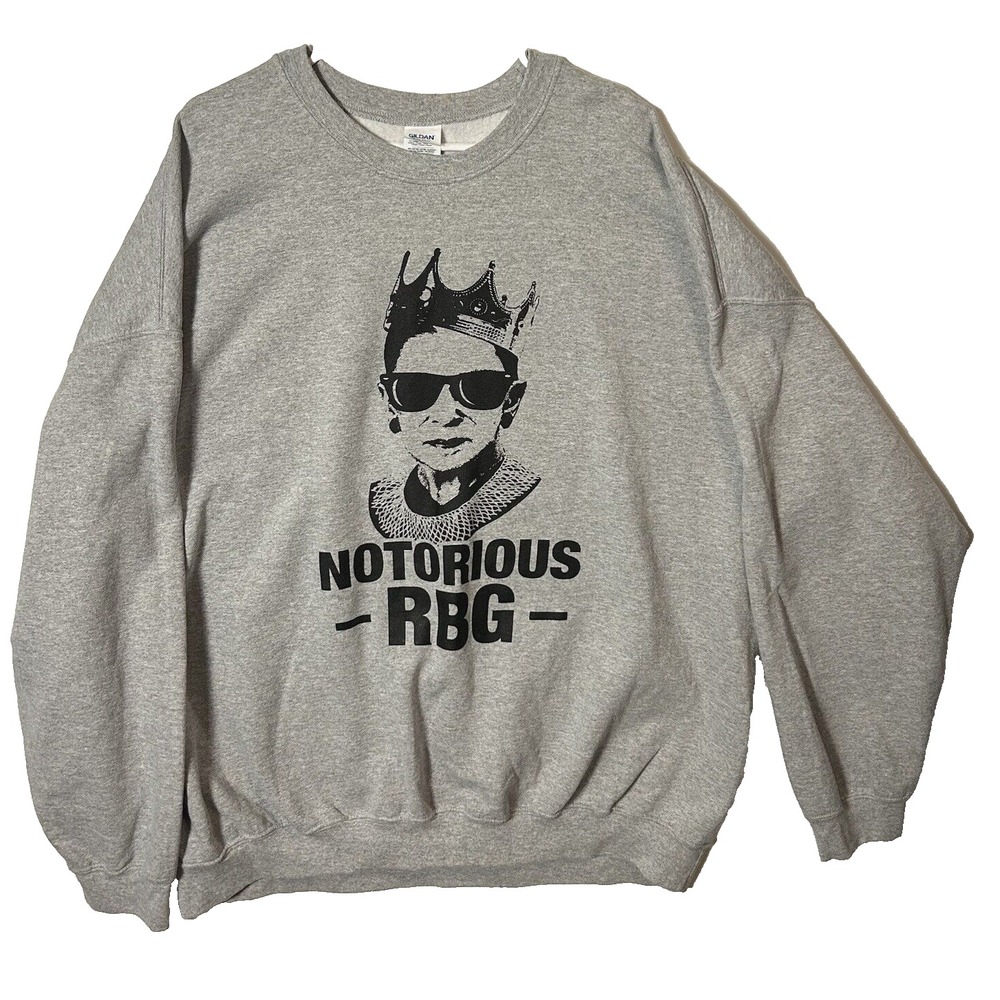 RBG Sweatshirt Gray Size Extra Large 3XL Ruth Bader Ginsberg-2163